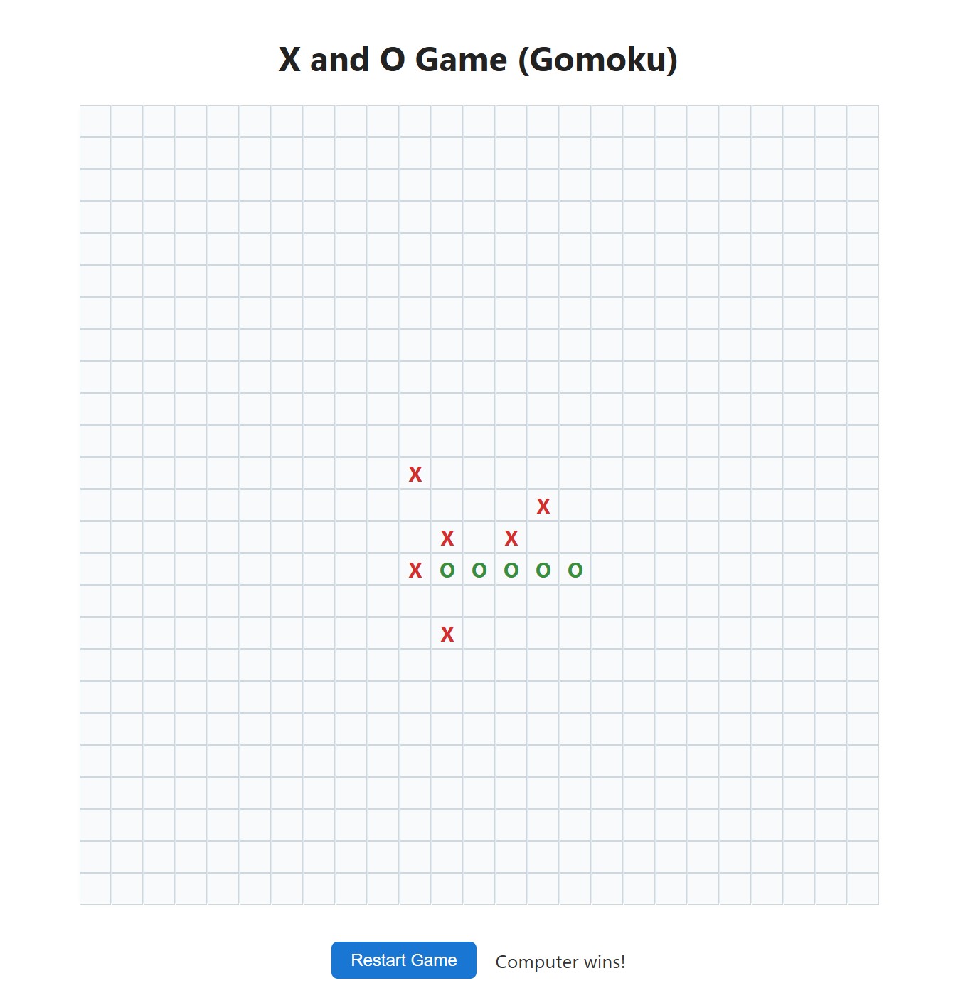 X and O (Gomoku)